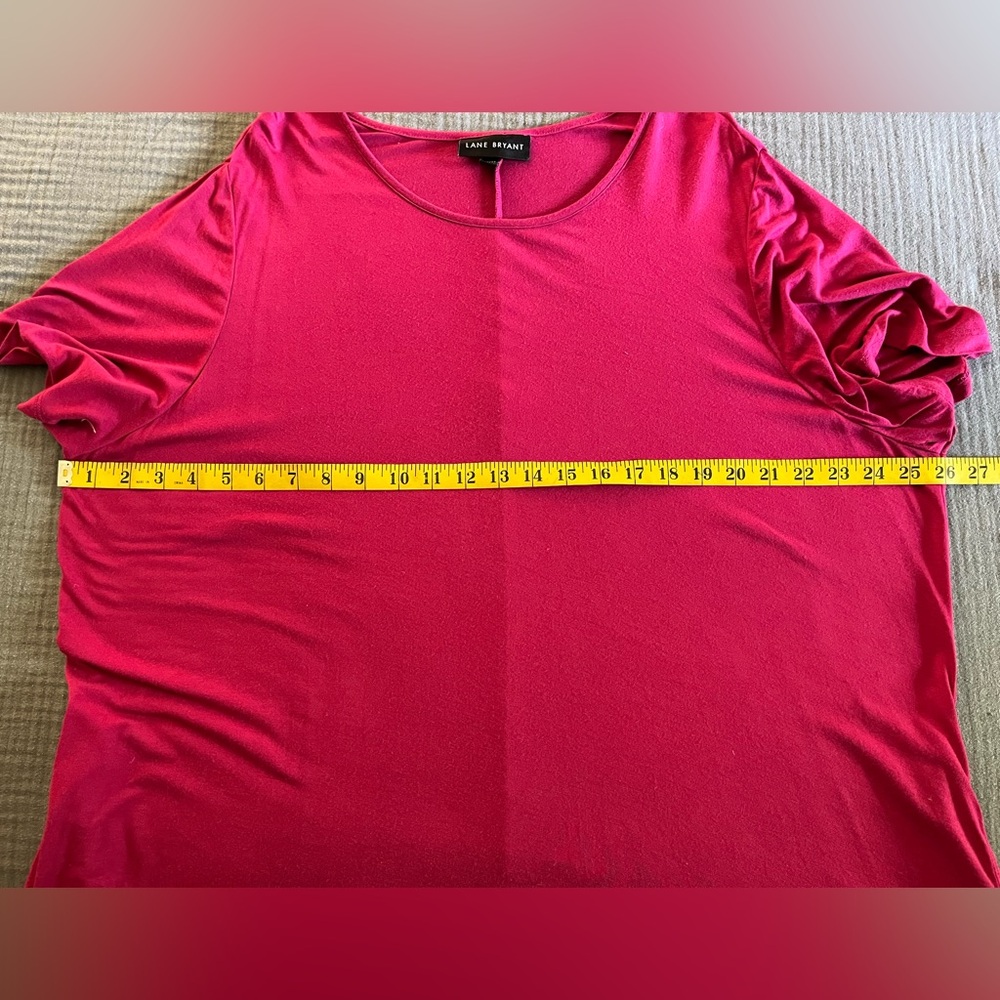 Lane Bryant deep pink bottom cinch side ties maxi dress 22/24 - Picture 5 of 10